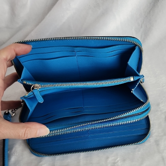 Coach Vibrant Blue Satchel and Wallet Set - Picture 13 of 15